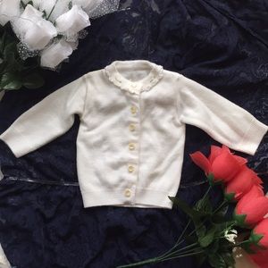 Baby girl  cream long sleeve sweater  Sz:2-6